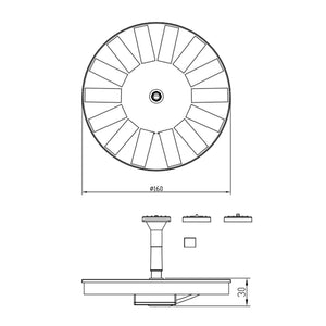 Solar Garden Fountain Pump, 180L/H, for Irrigation & Decoration / Fontaine solaire décorative pour jardin