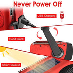 Charger l&#39;image dans la galerie, Woopker E04 Upgrade Solar Hand Crank Radio with Emergency Flashlight / Radio solaire a manivelle avec lampe d&#39;urgence
