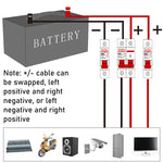 Charger l&#39;image dans la galerie, Circuit Breaker Battery Protect Switch Positive Negative Short Circuit 2P / Disjoncteur
