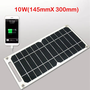 5V 10W Solar Panel USB Portable Solar System Cell Phone Charger Battery Module Power Panel Enlarged / Chargeur portable solaire pour téléphone 5V 10W