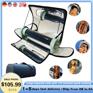 Portable Solar Oven Grill, 4.5L, BBQ Cooker Kit / Four solaire portable